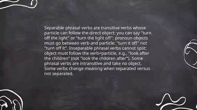 Phrasal verbs 4