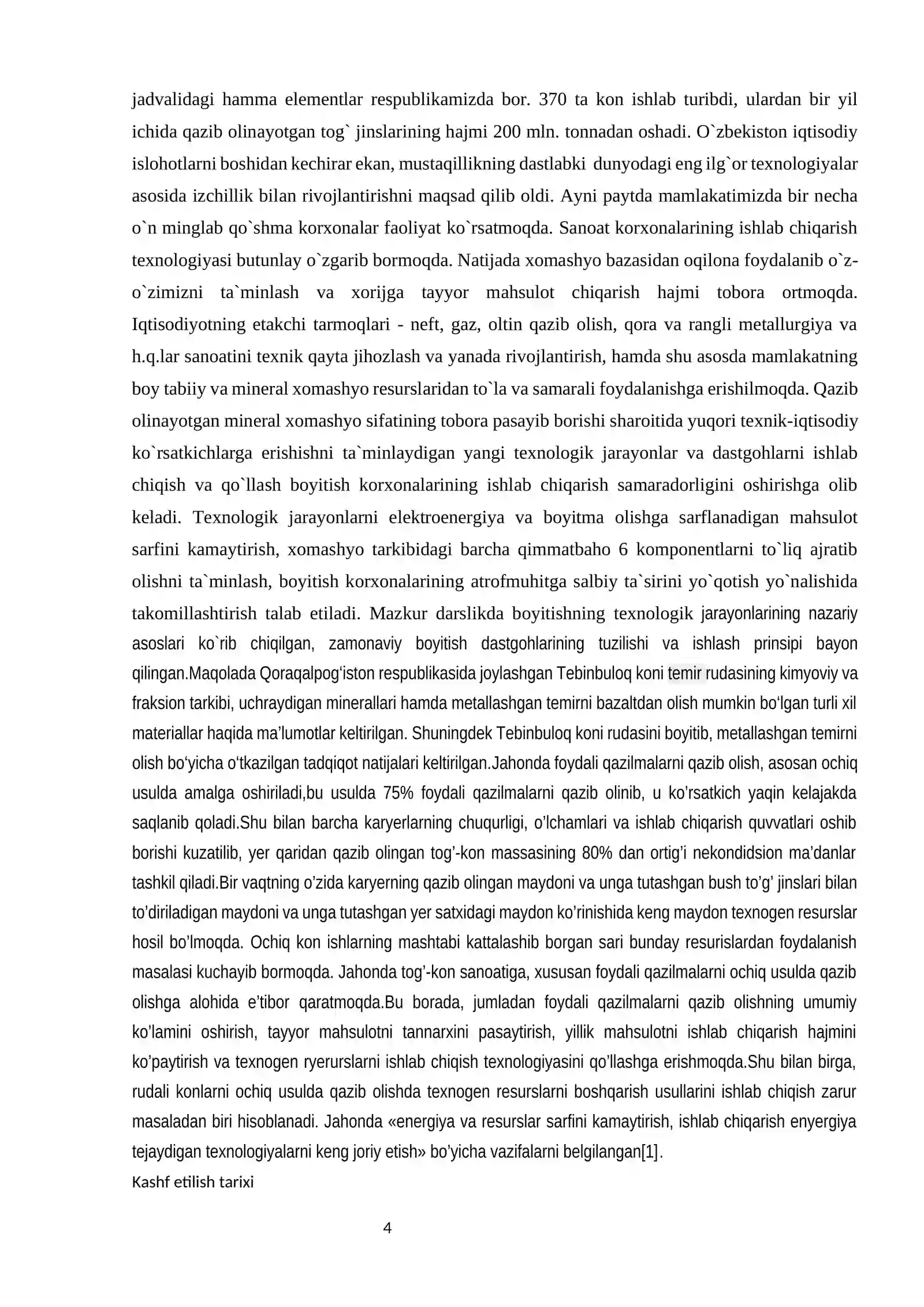 TEBIN BULOQ KONI XOMASHYOLARIDAN TITAN ISHLAB CHIQARISH 4