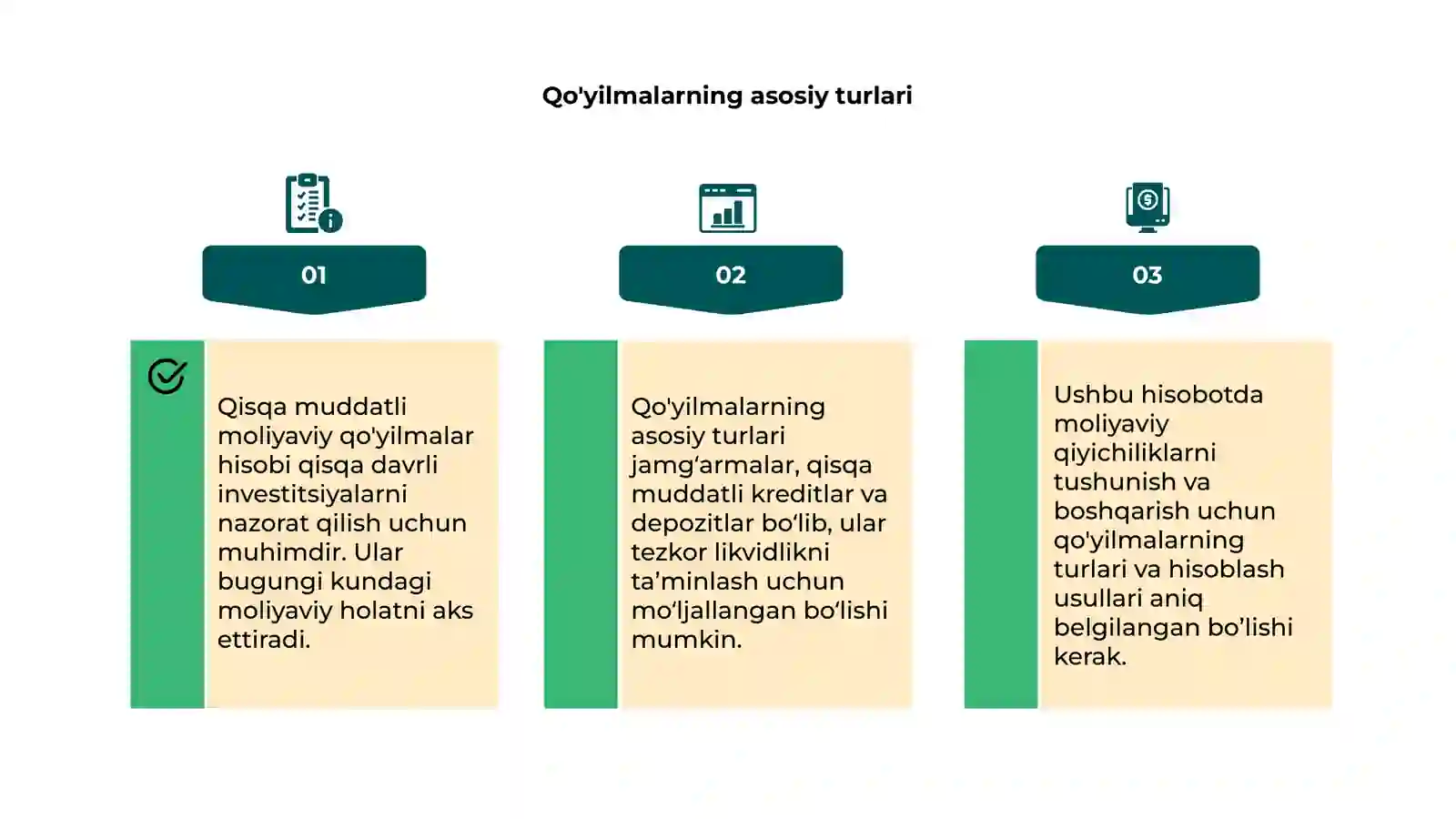 Qisqa muddatli moliyaviy qo'yilmalar hisobi 4
