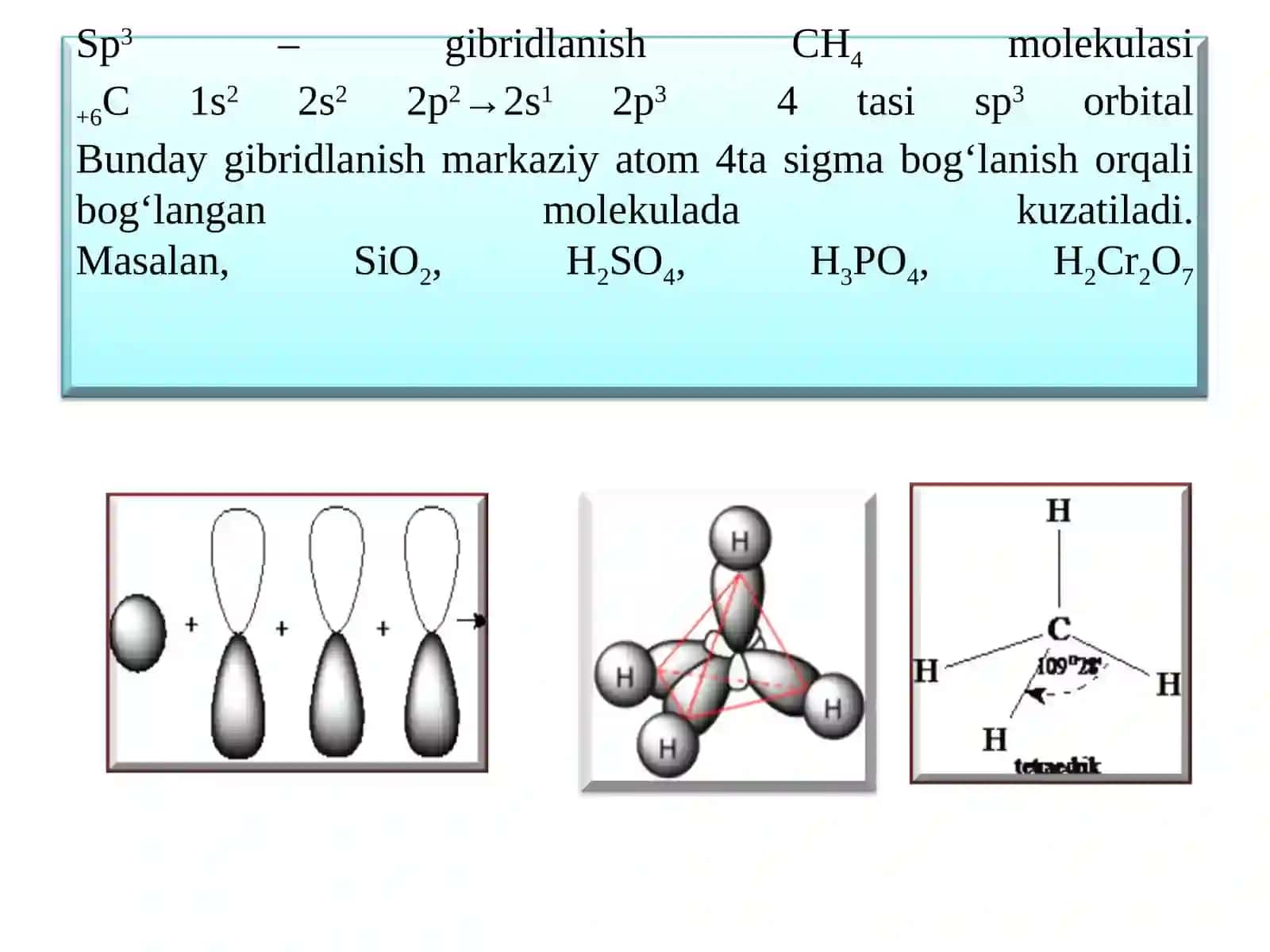 Molekulalarning fazoviy tuzilishi 4