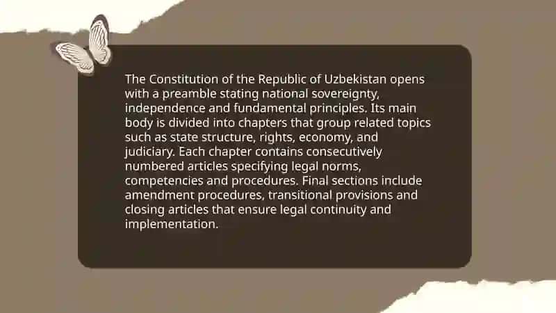 Oʻzbekiston respublikasi konsitutsiyasi 4