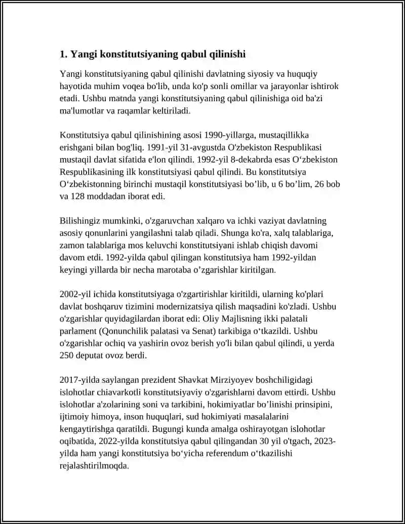 YANGI OʻZBEKISTONDA INSON HAQ-HUQUQLARI VA ERKINLIKLARI KAFOLATINING YARATILISHI 4