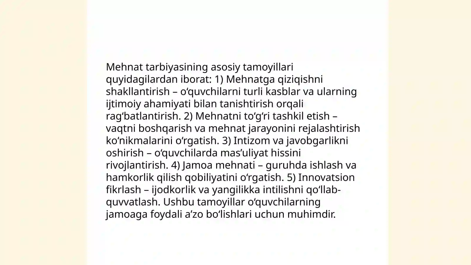 Mehnat Tarbiyasi 4