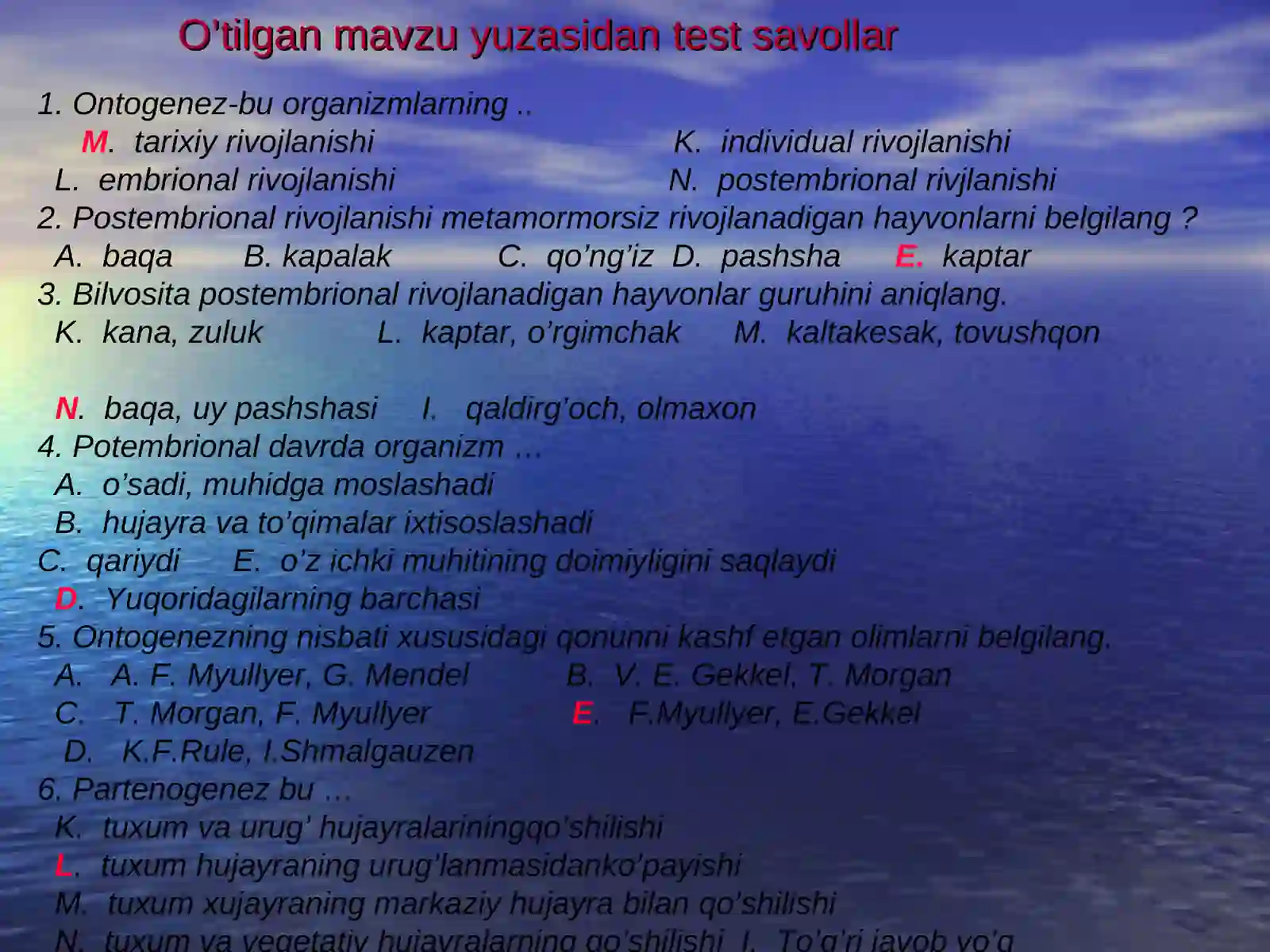 belgilarning irsiylanishi 4