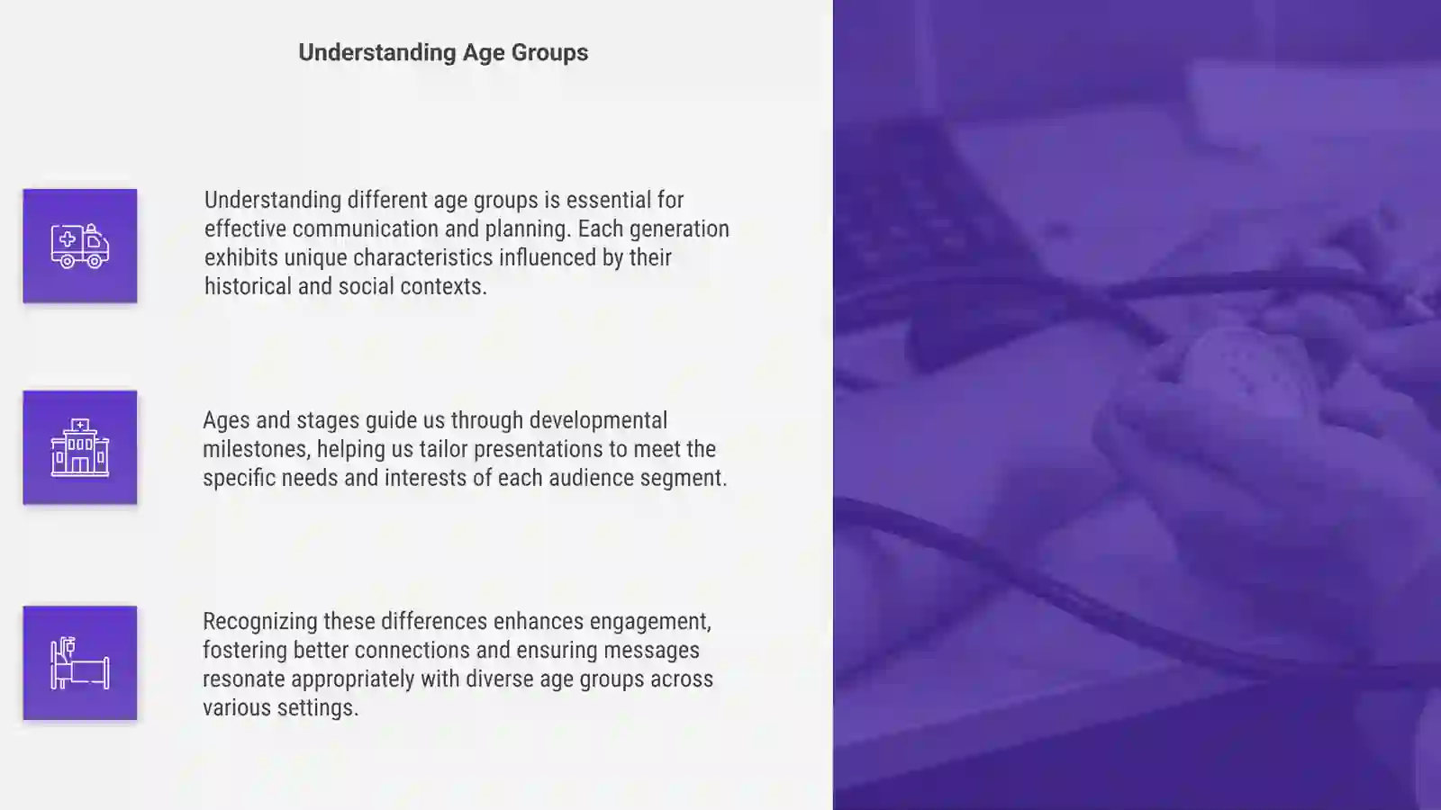 Generation. Ages and stages. Presentation 4