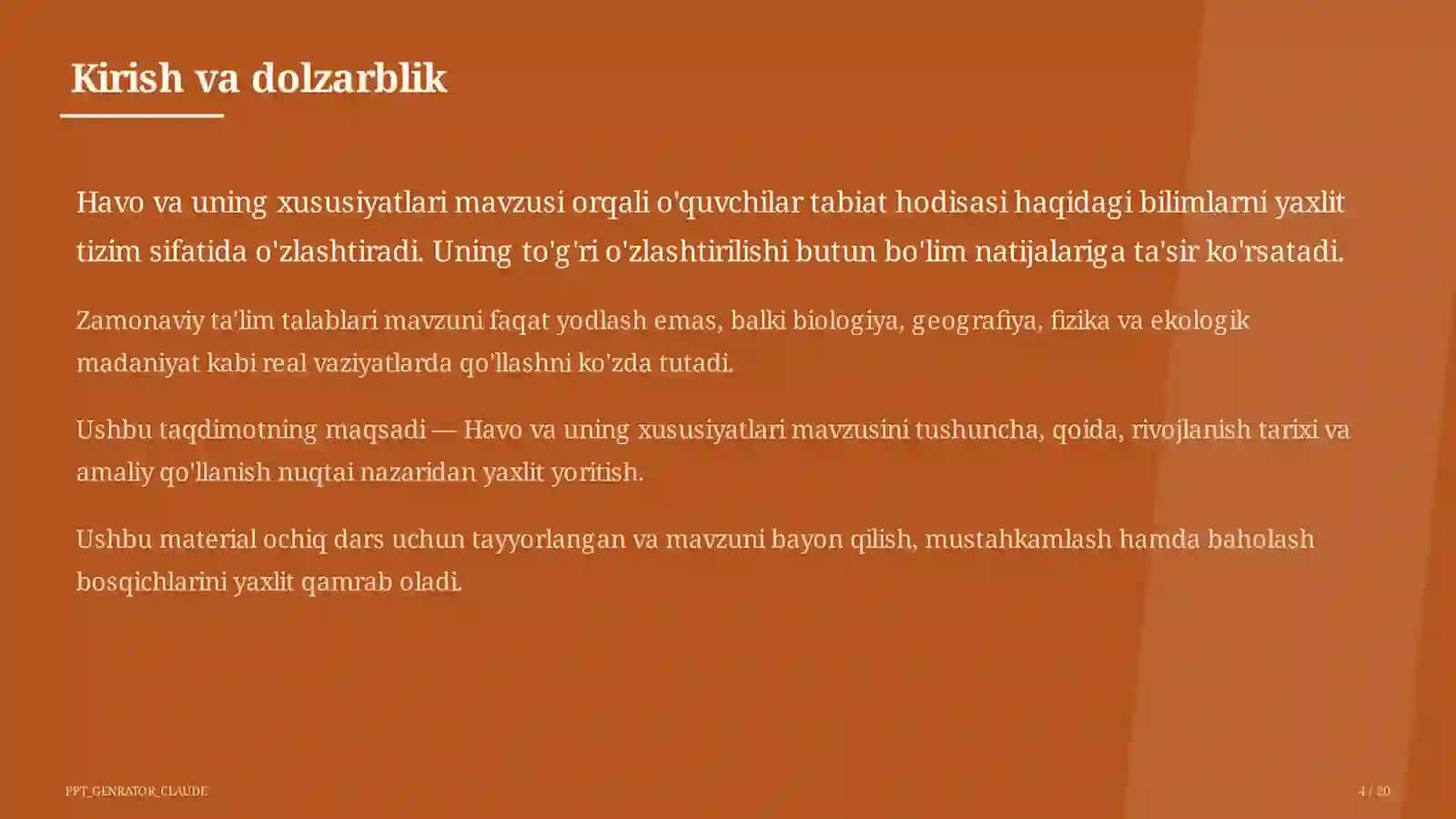 Havo va uning xususiyatlari (2-sinf) 4