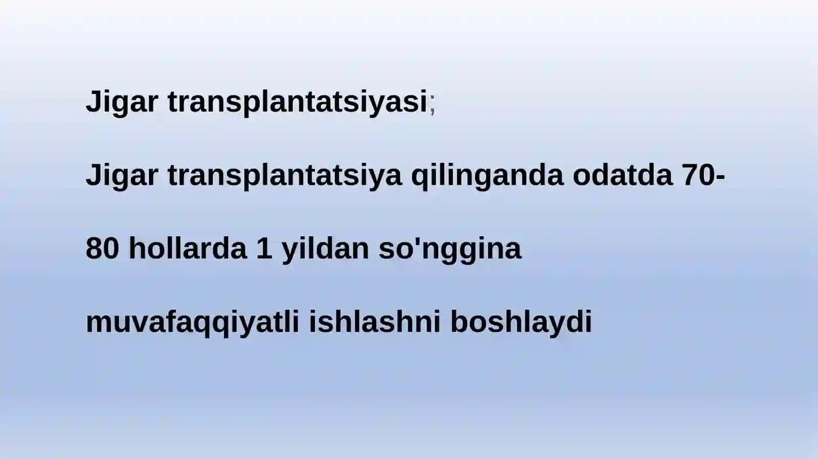 Transplantologiya va protezlash haqida 4