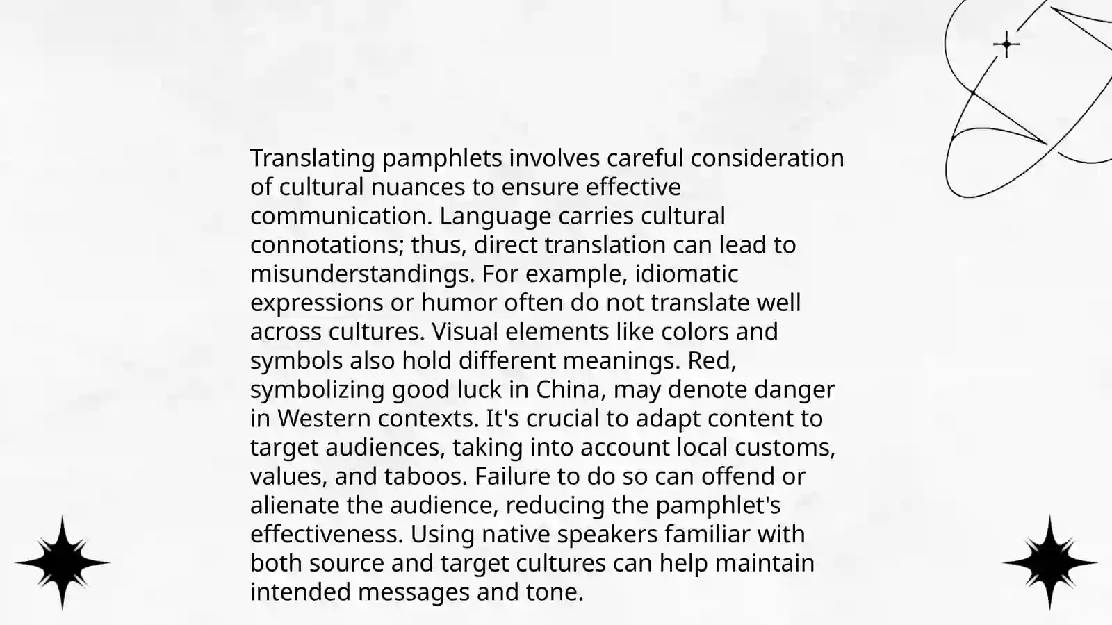 The translarion of pamphlets: peculiarities of pamphlets, the difficulties in translation 4