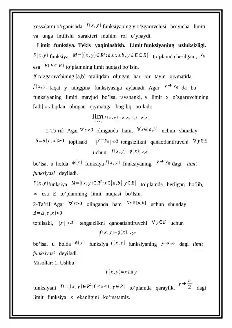 PARAMETRGA BOG’LIQ INTEGRALLAR 4