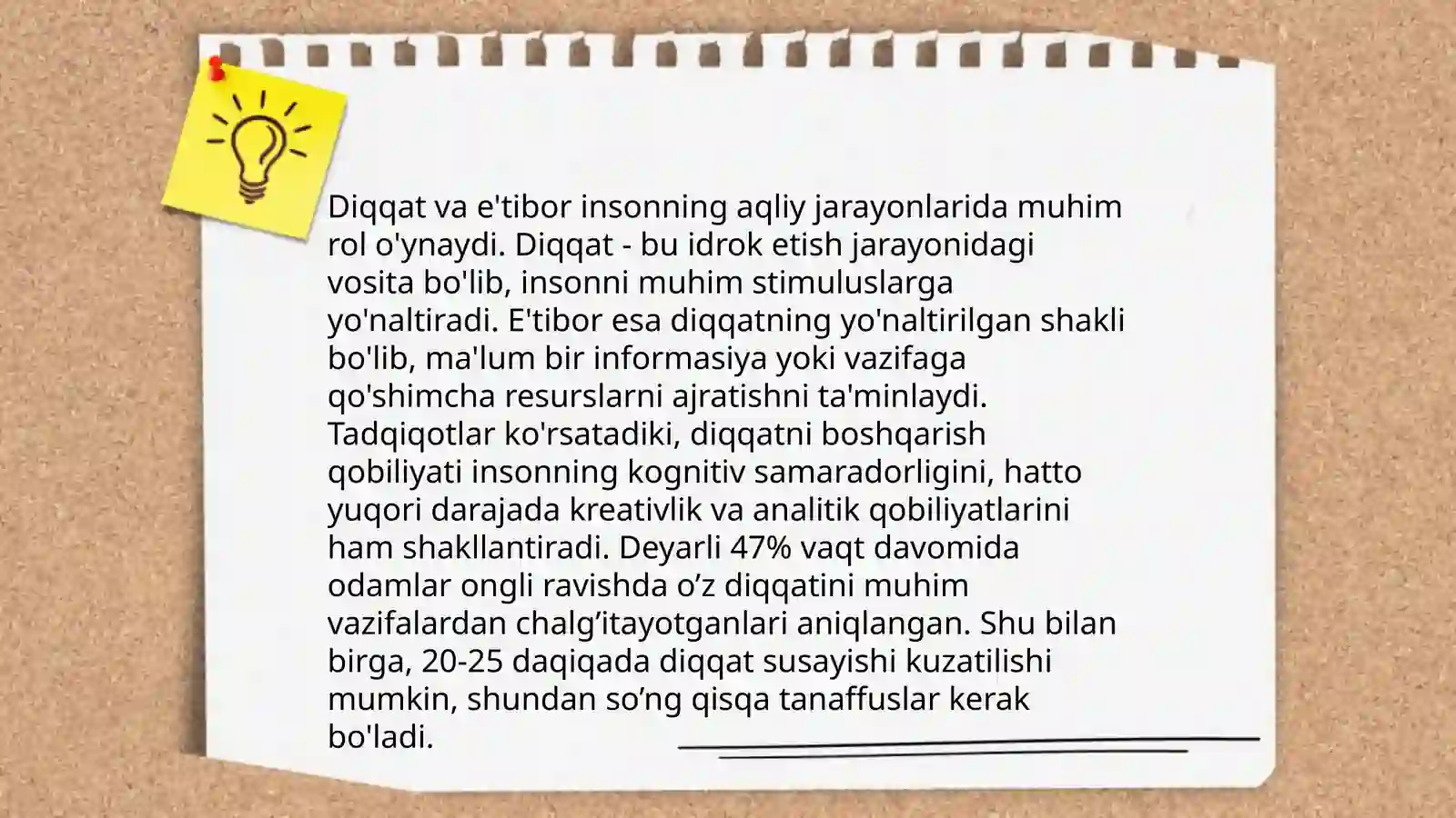 Diqqat haqida tushuncha va uning nerv-fiziologik asoslari 4