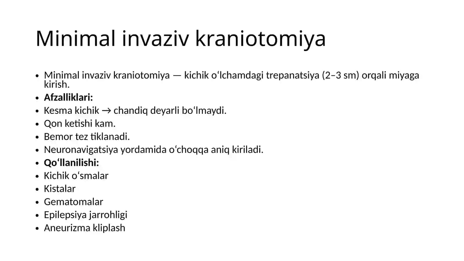 Neyroxirurgiyada qo‘lga kiritilgan asosiy yutuqlar 4