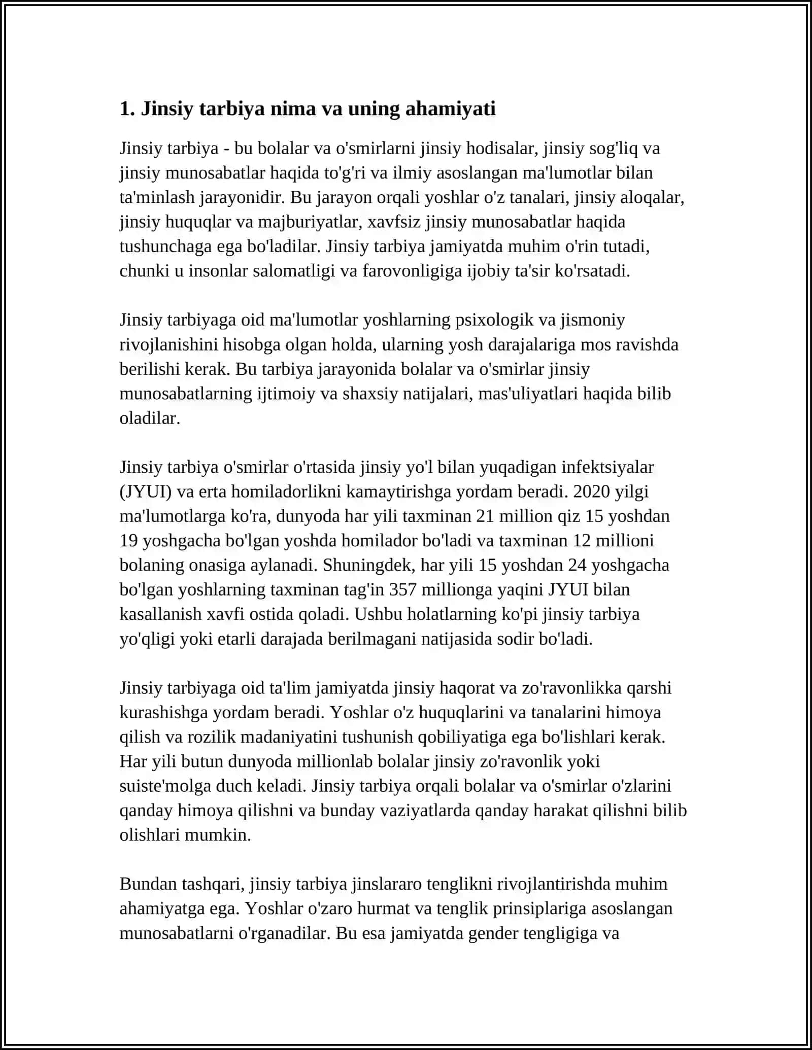 YOSHLARDA JINSIY TARBIYA VA MADANIYATNI SHAKLLANTIRISH 4