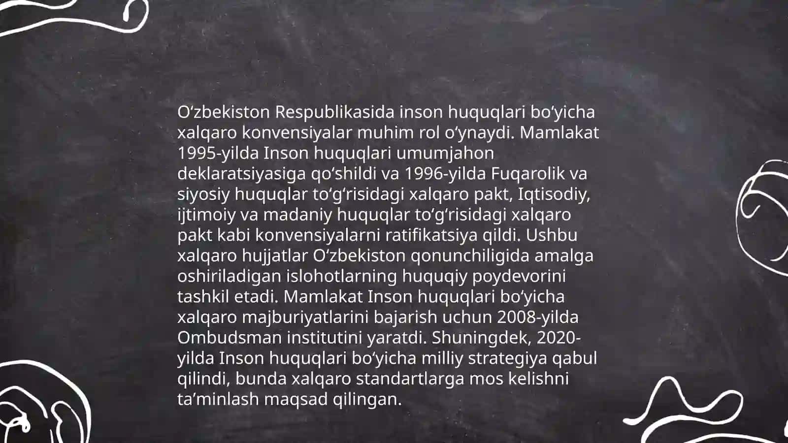 Oʻzbekistonda inson huquqlari va erkinliklari kafolatining yaratilishi 4