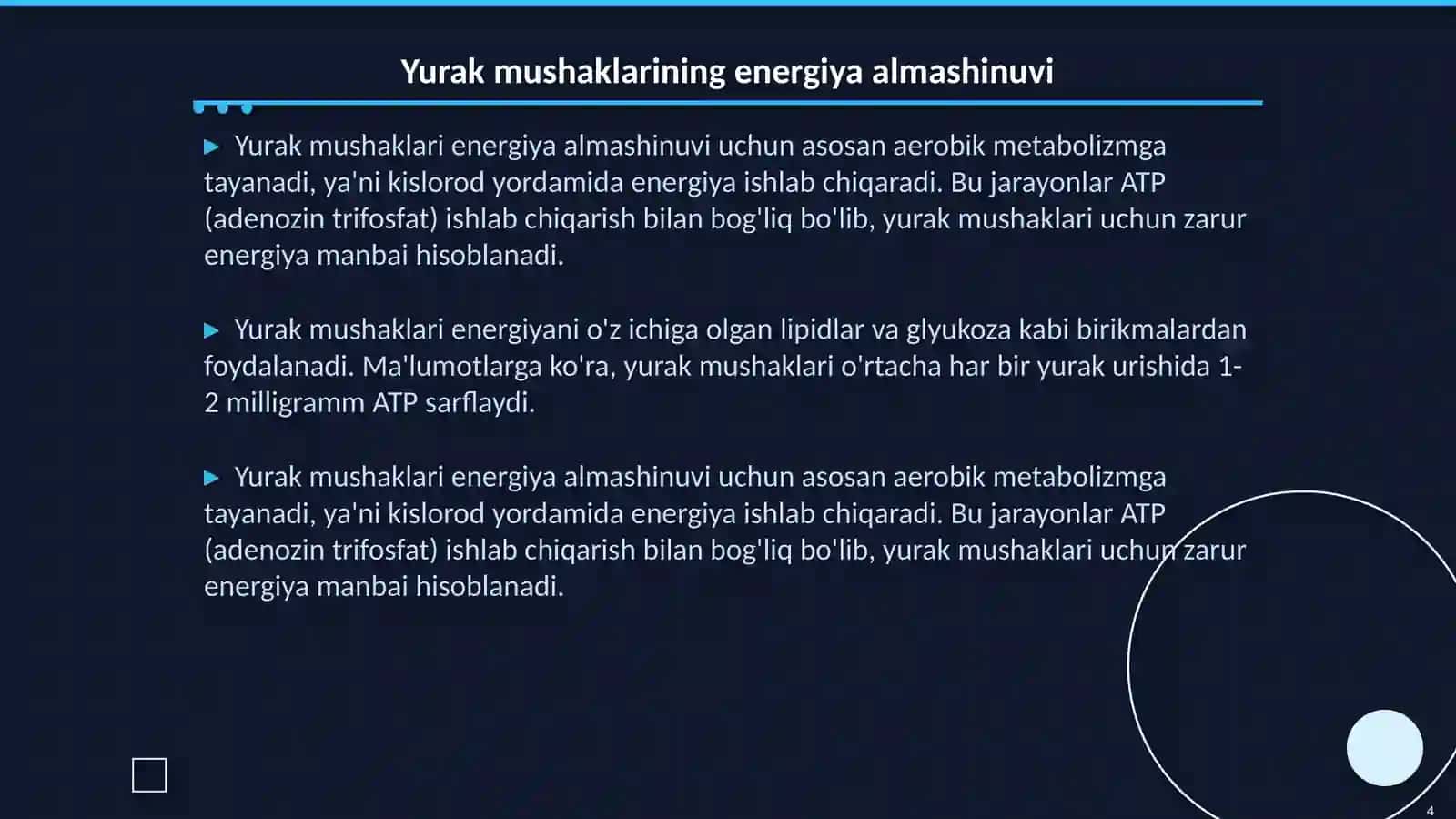 Yurak, mushak biokimyosi 4