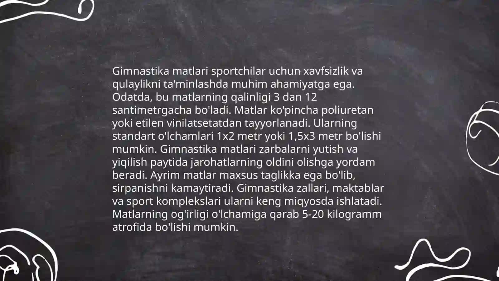 Jismoniy tarbiya ishlarini tashkil etish uchun kerakli jihoz va inventarlar, guruh xonalari, zal va maydonni jihozlash 4