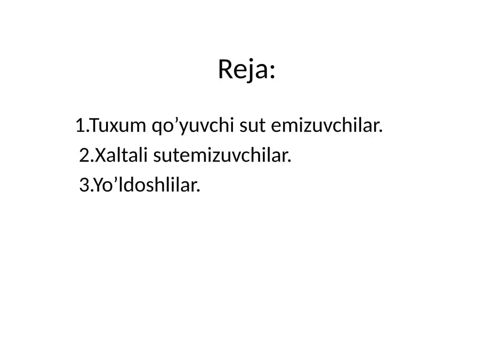 Sutemizuvchilarning xilma-xilligi: tuxumqo’yuvchilar, xaltalilar yo’ldoshlilar 4