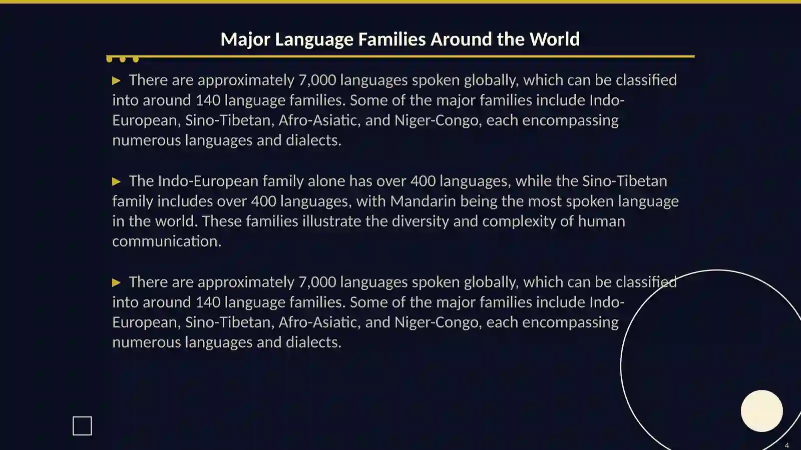 Language families 4