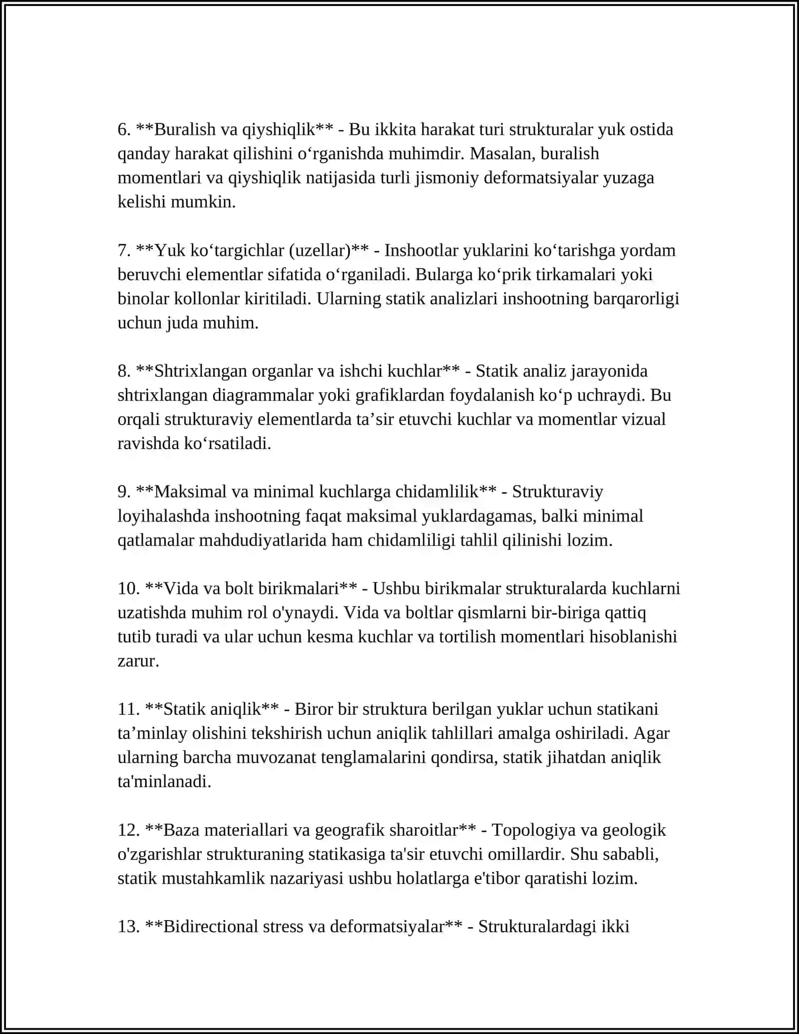 SBSH STANOGI UNUMDORLIGINI HISOBLASH 4