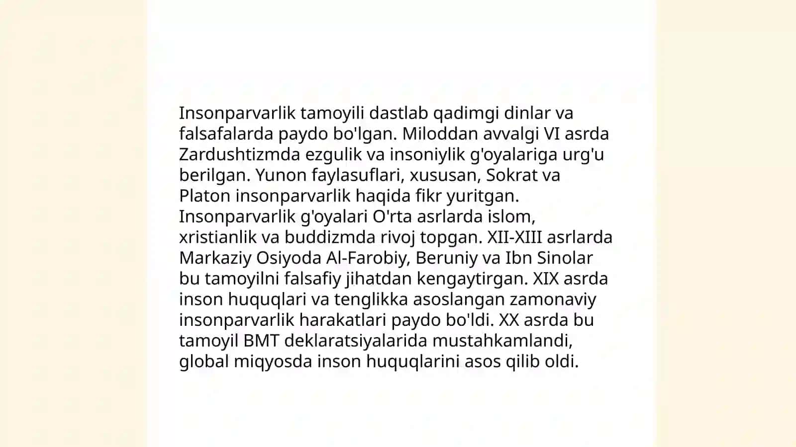 Insonparvarlik tamoyili 4