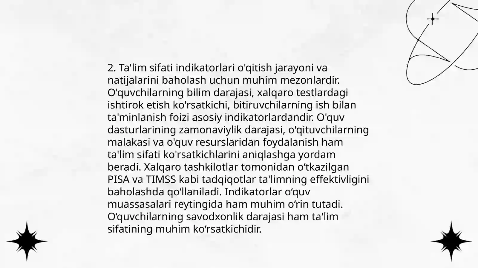 O'quv jarayonini baholash usullari 4