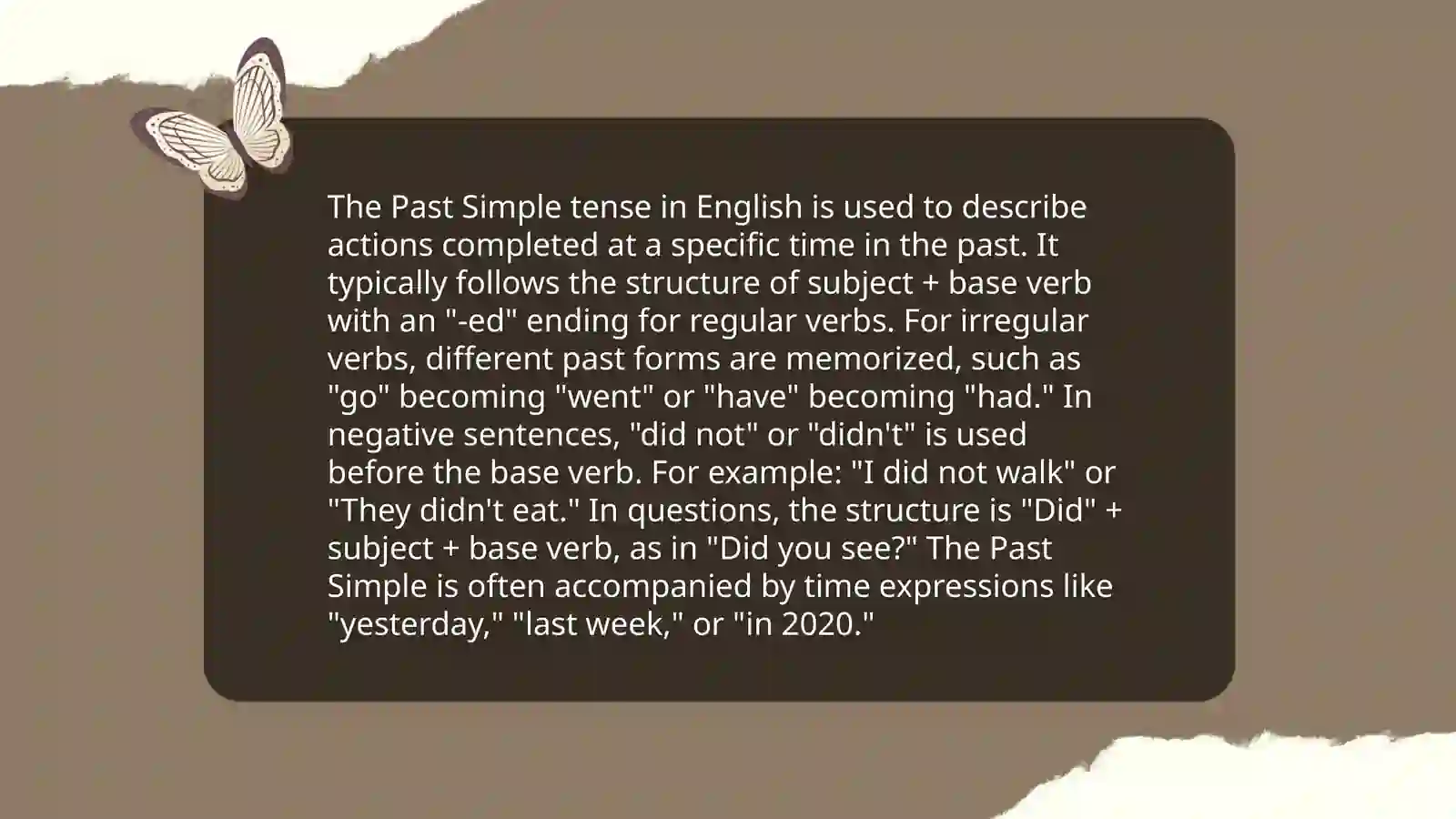Past simple 4