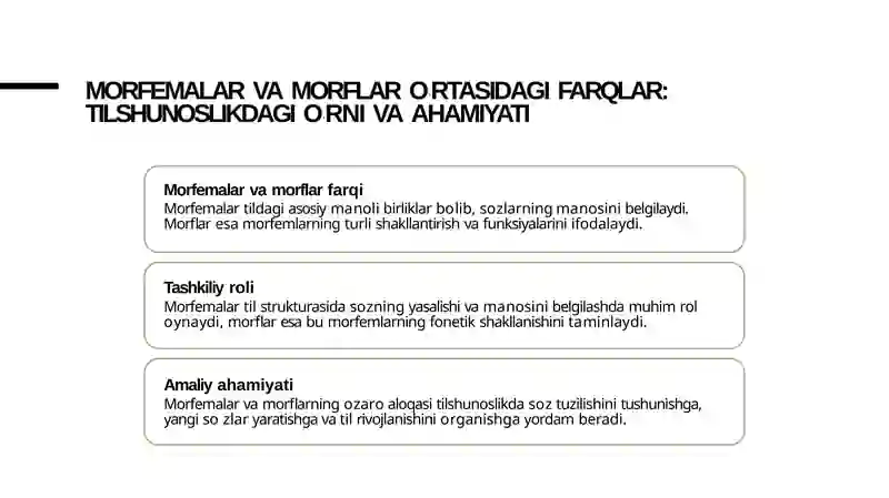 MORF VA MORFEMA MORFEMA TURLARI 4