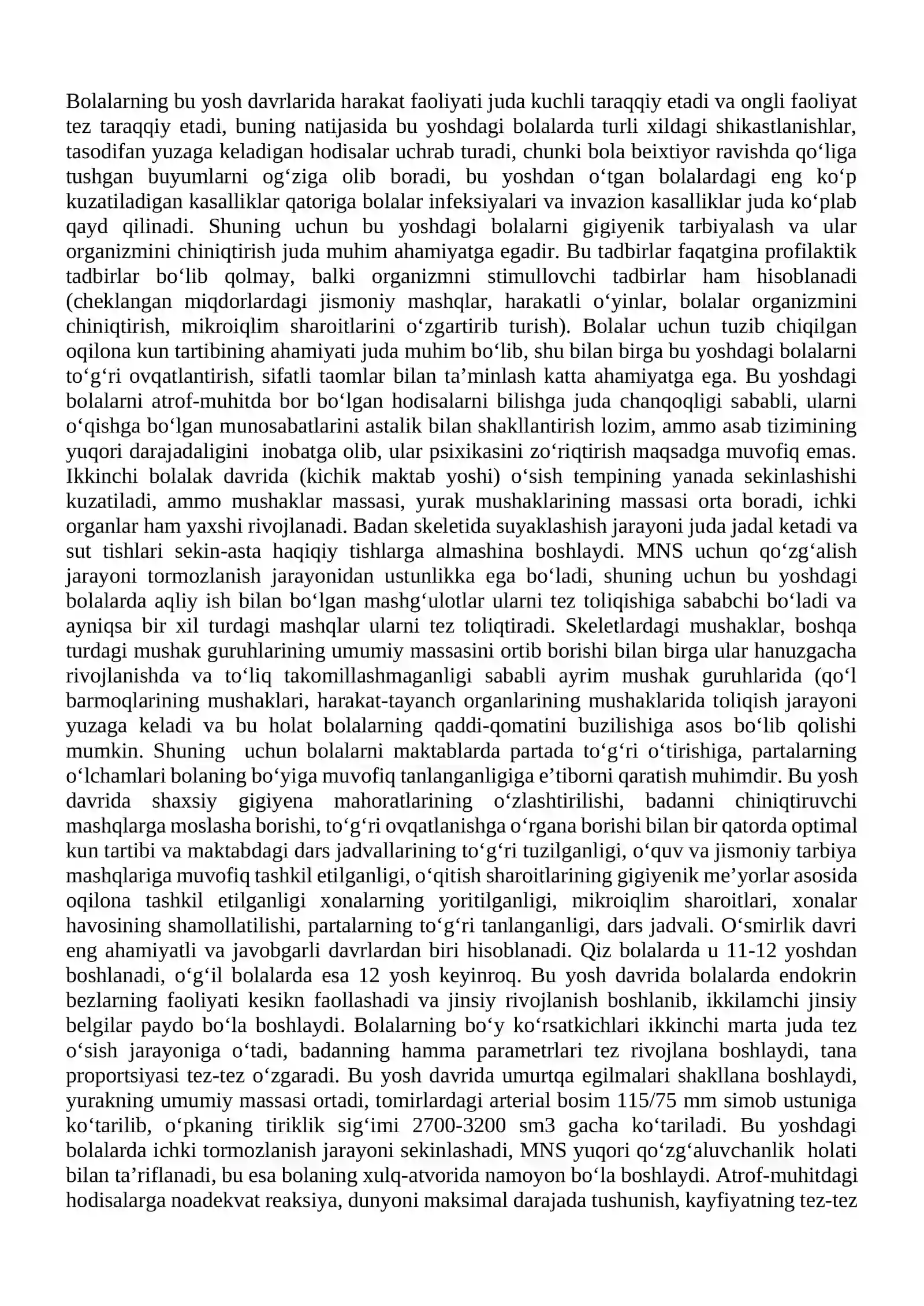Bolalar va oʼsmirlar gigienasining umumiy asoslari 4