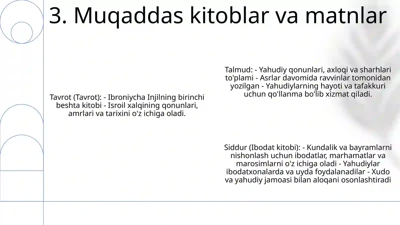 Yahudiylik TaʼLimoti Anana Va Marosimlari 4