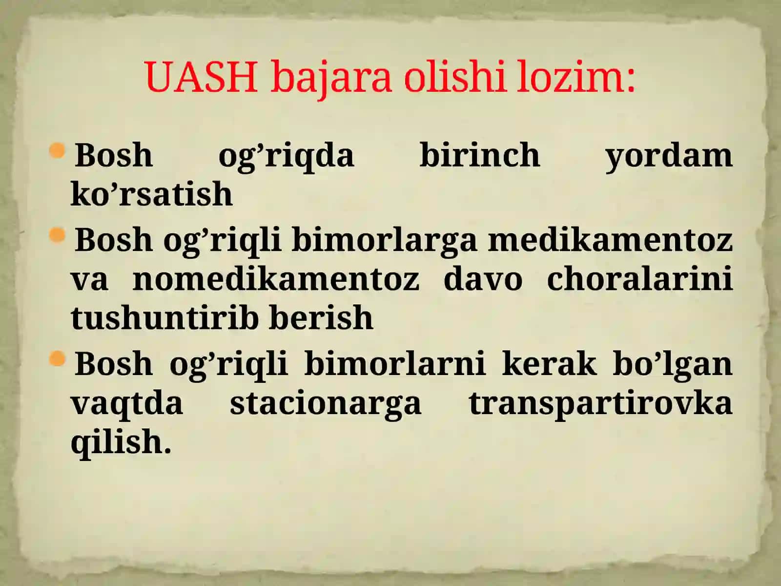 BOSH OG’RISHI SINDROMI 4