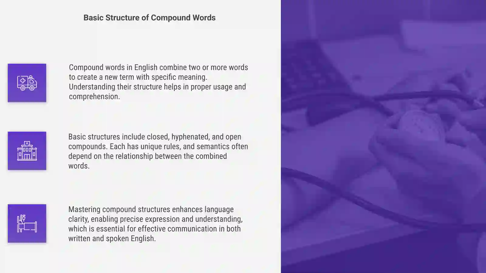 Compounding in English: Structure and Semantics 4