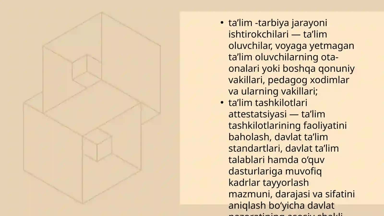 O'zbekiston Respublikasida Ta'lim sohasida amalga oshirilgan islohotlar 4