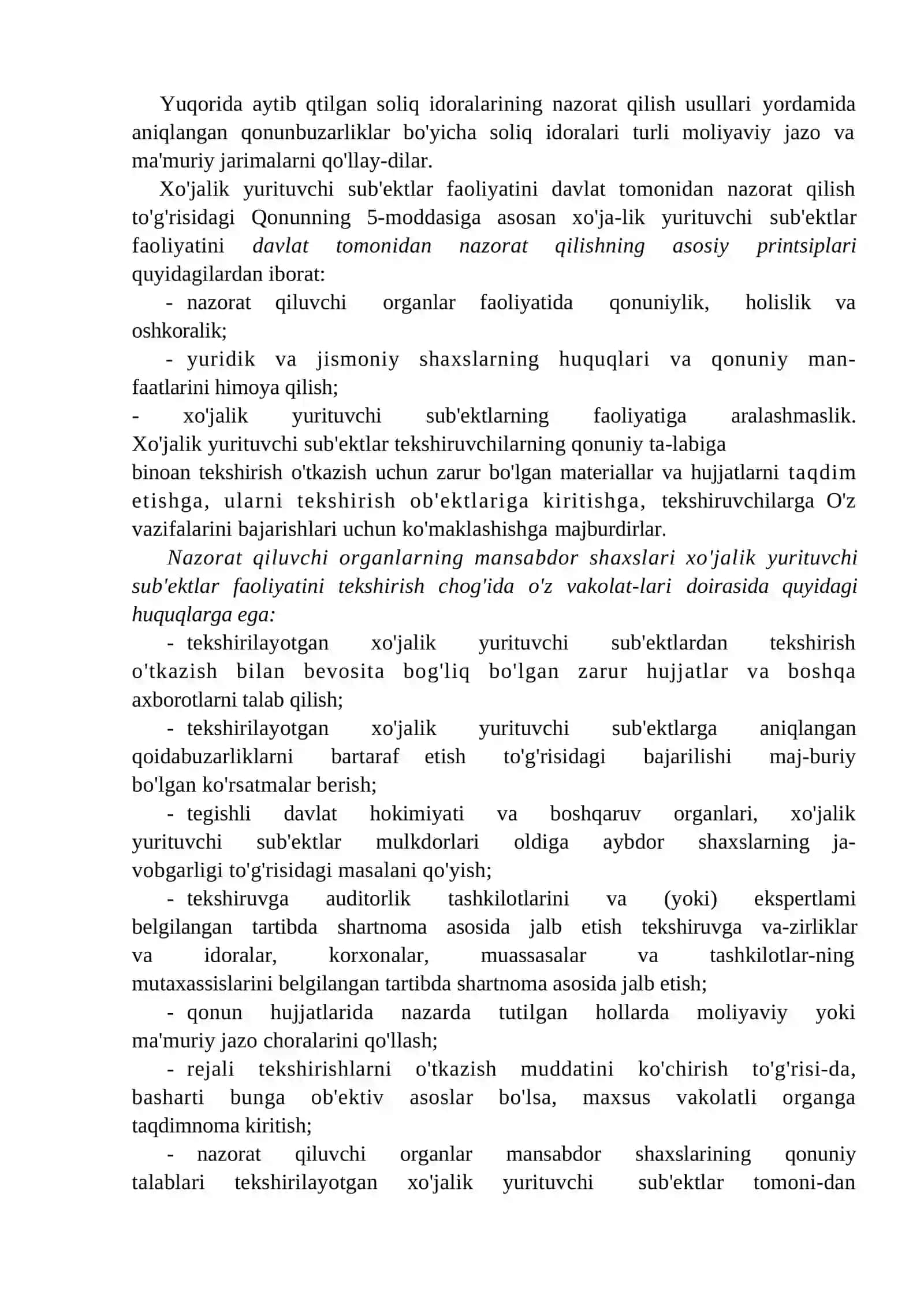 Soliq nazoratining tashkiliy va huquqiy asoslari 4