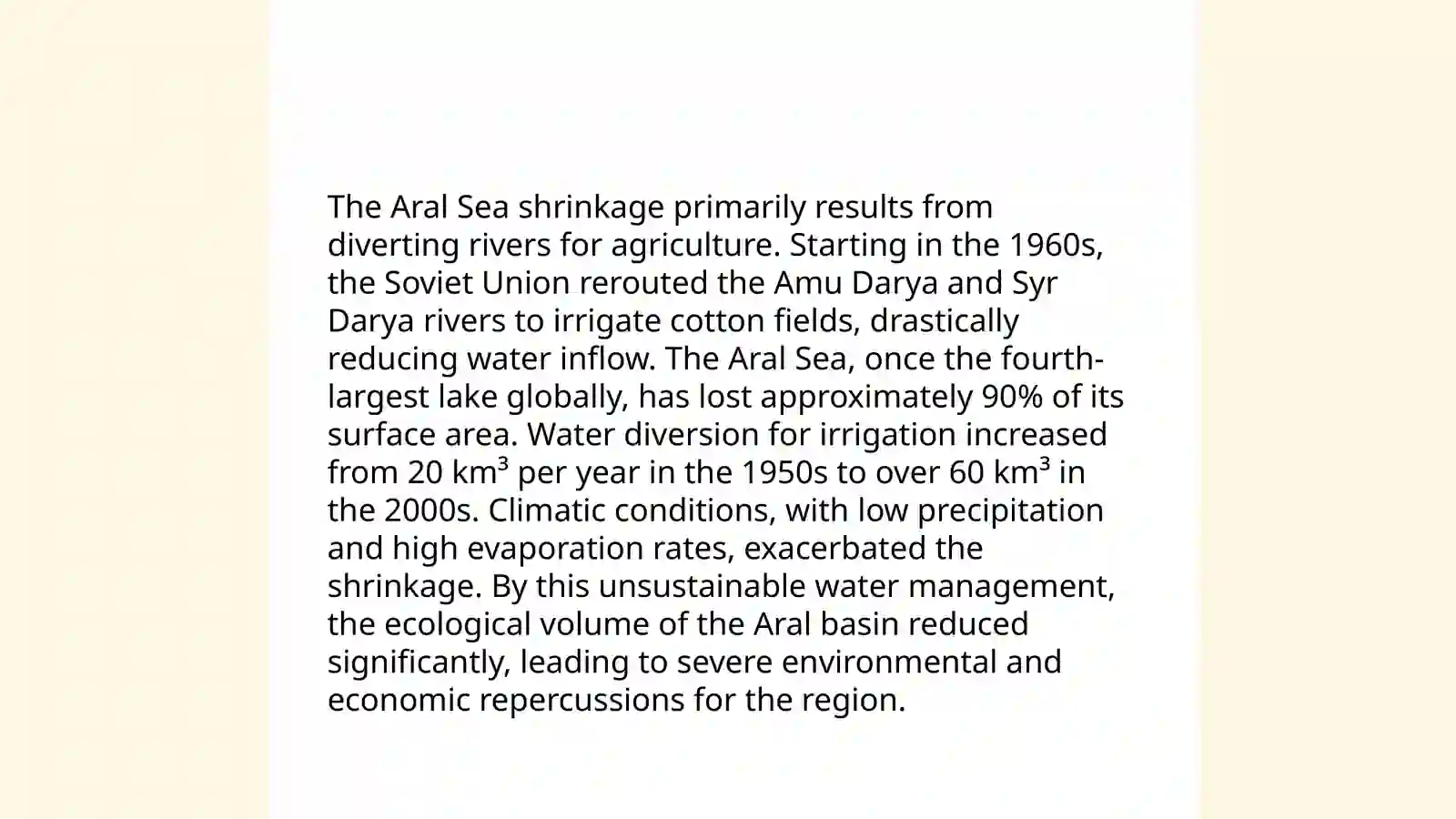 The Aral Sea 4