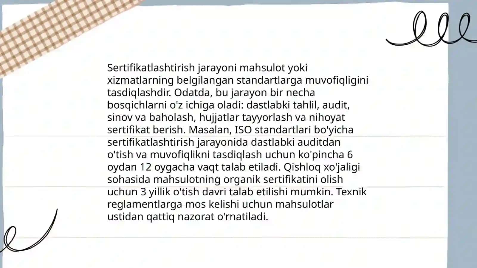 Standartlashtirish va sertifikatlashtirish asoslari va mohiyatini bilish 4