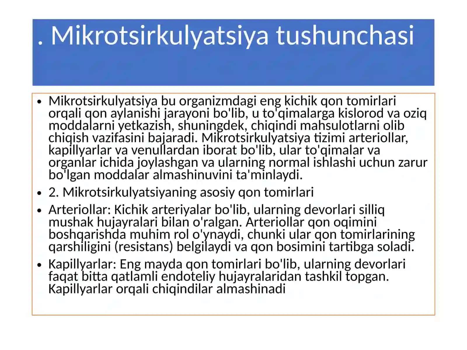 Mikrotsirkulyatsiya haqida tushuncha 4
