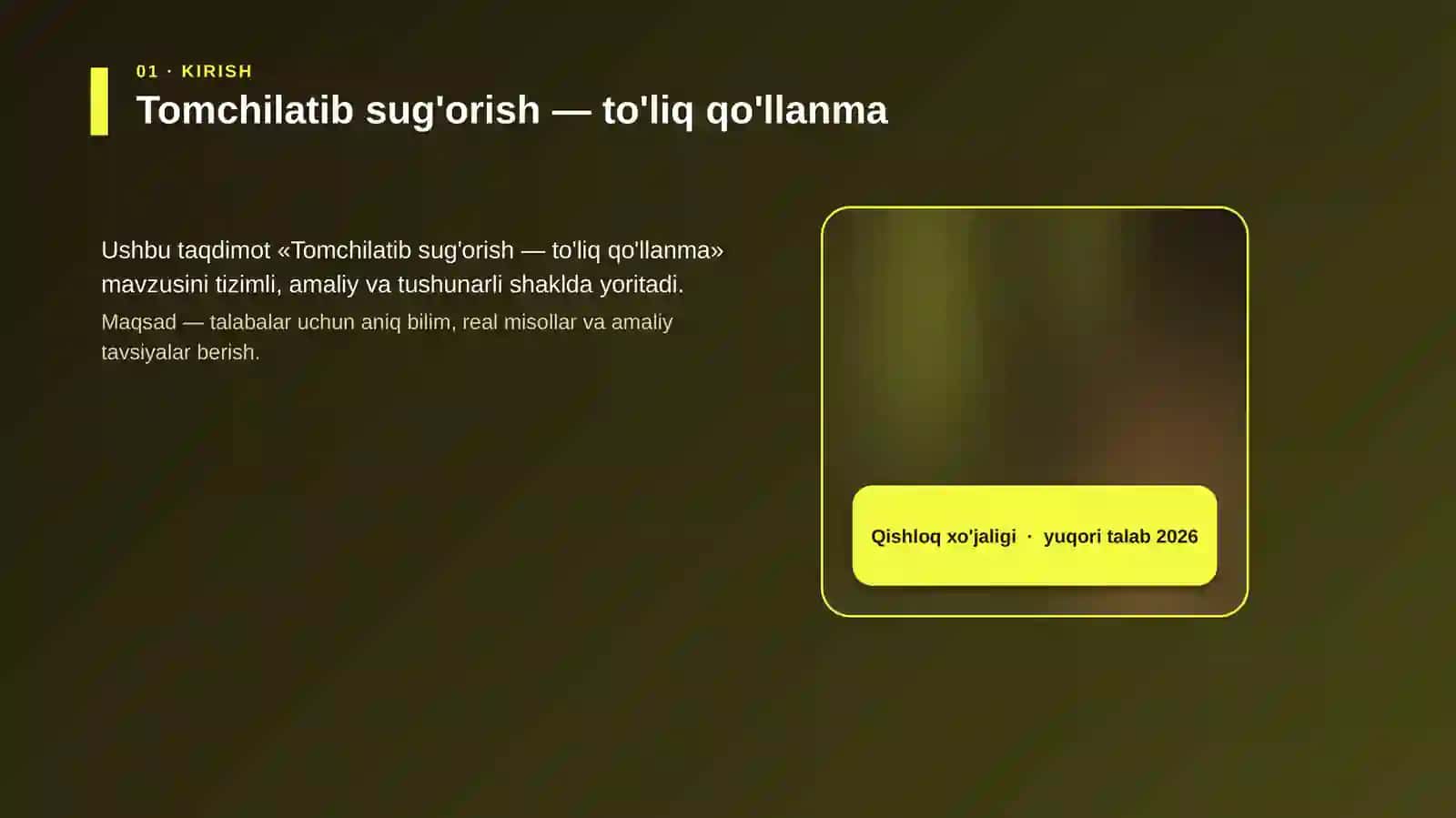 Tomchilatib sug'orish — to'liq qo'llanma 4