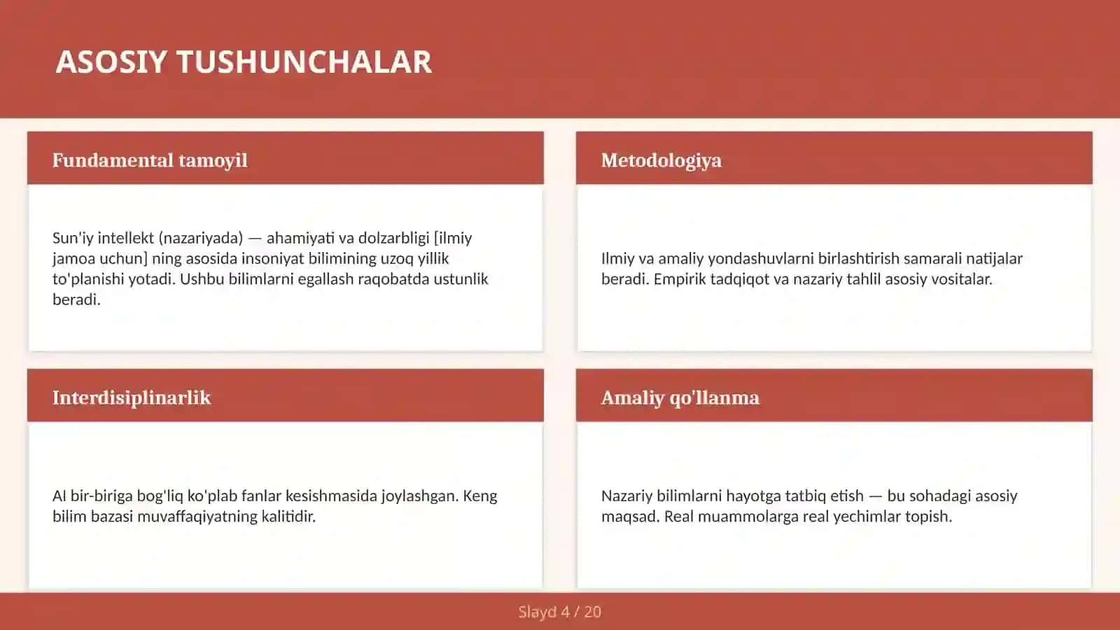 Sun'iy intellekt (nazariyada) — ahamiyati va dolzarbligi [ilmiy jamoa uchun] 4