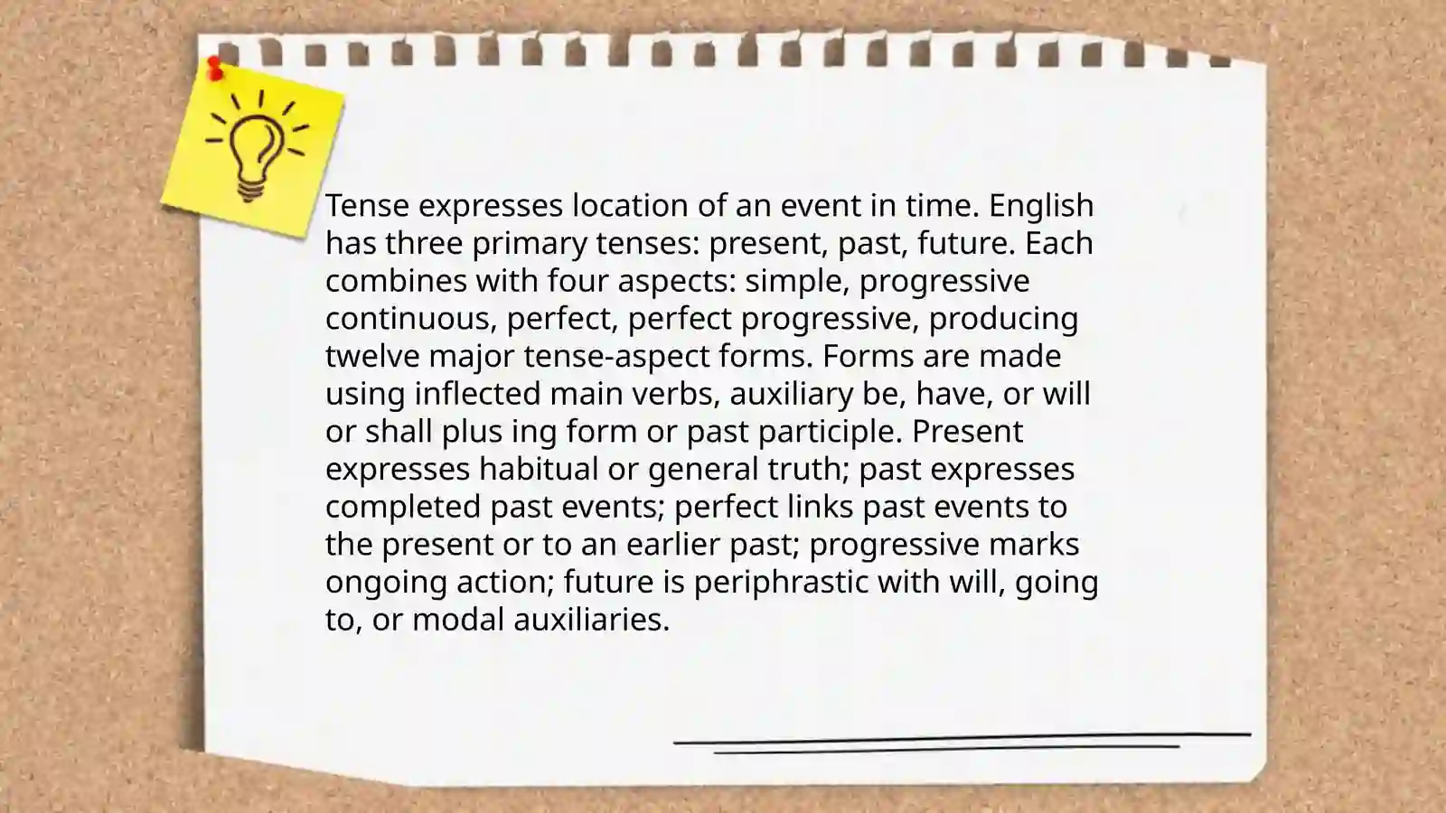 Grammatical categories 4