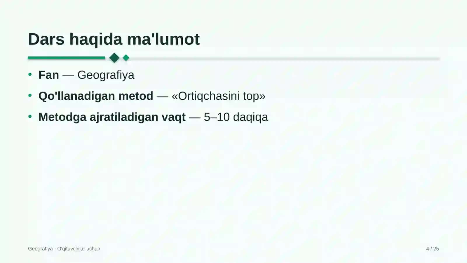 geografiya darslarida ortiqchasini top metodidan foydalanish 6389 4