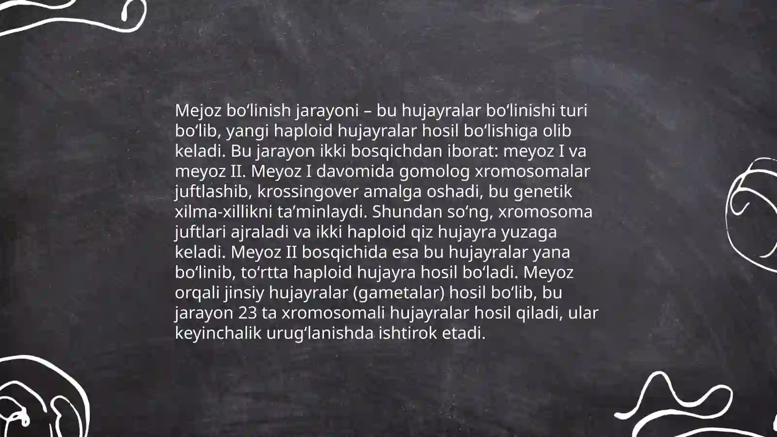 Mitoz boʻlinish jarayoni 4