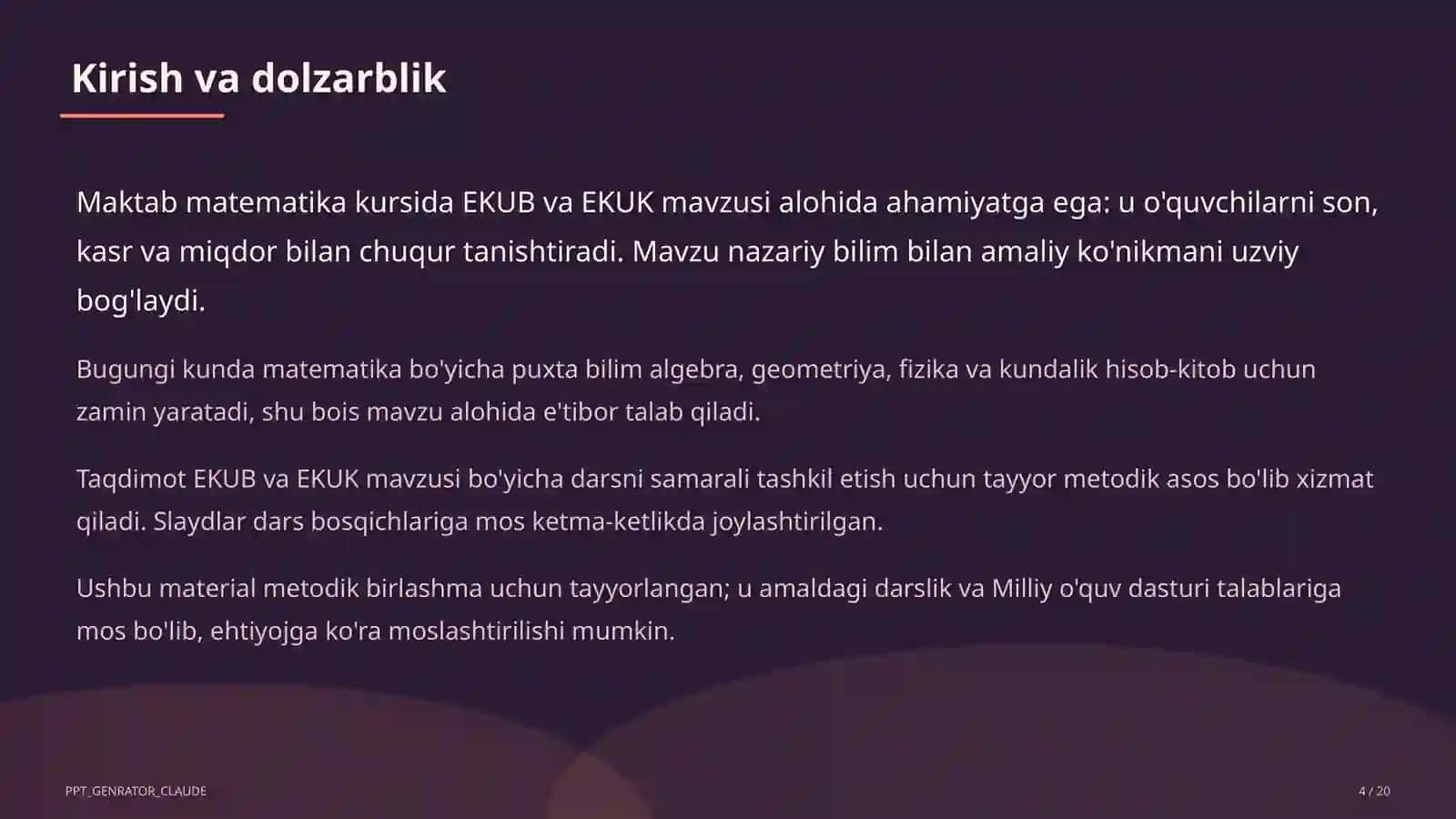 EKUB va EKUK (5-sinf) 4