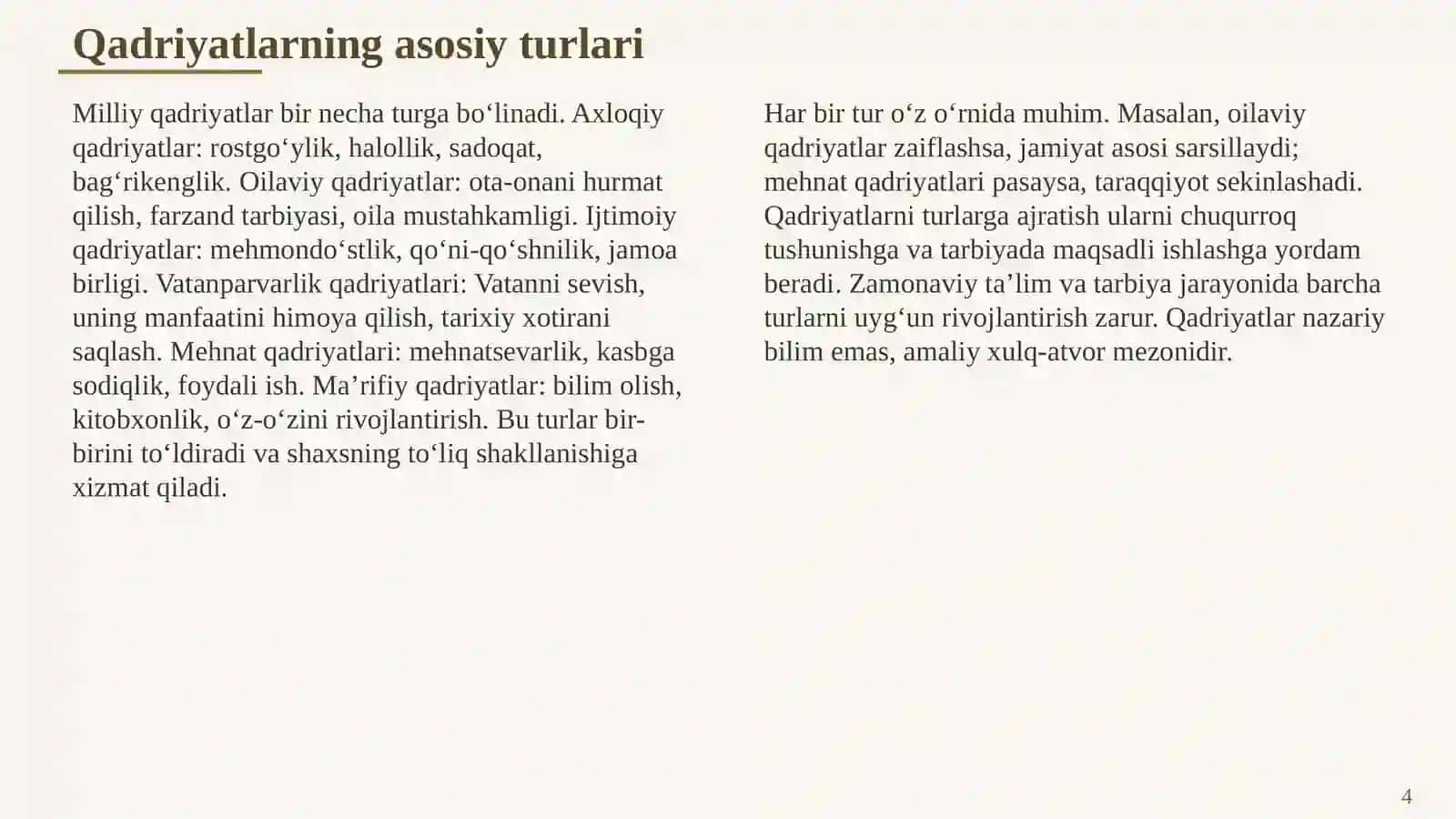 MILLIY QADRIYATLAR VA MA’NAVIY MEROS 4
