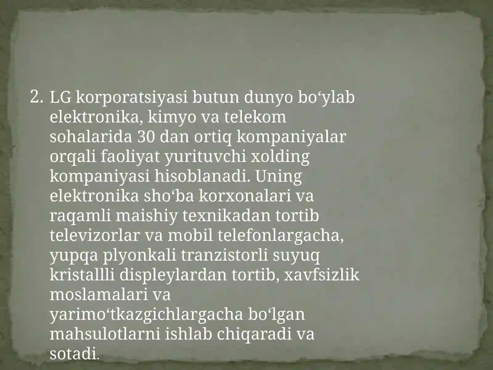 LGning yaratilishi tarixi 4