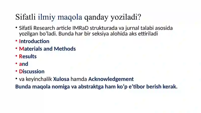 Ilmiy maqola yozish 4
