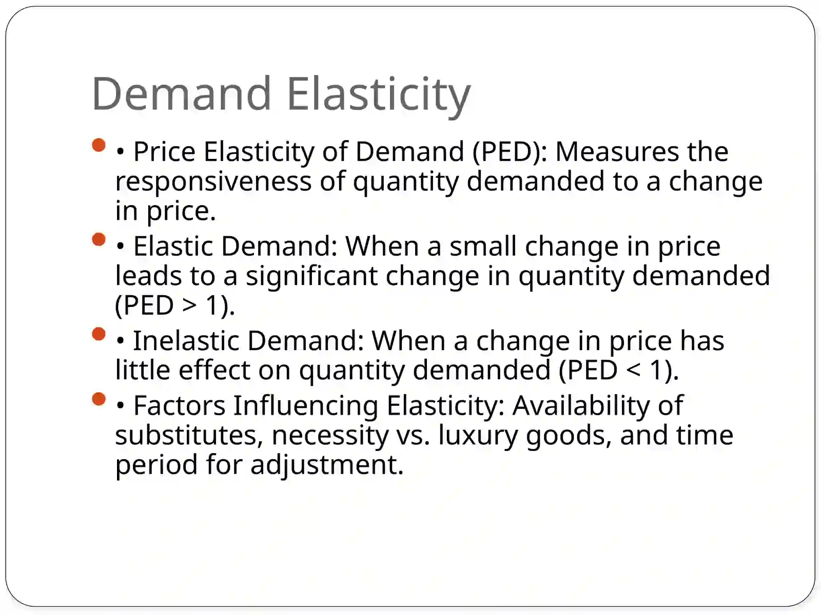 Introduction to Demand Analysis 4
