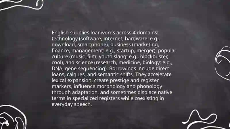Loanwords and borrowings:Influence of english on native language 4
