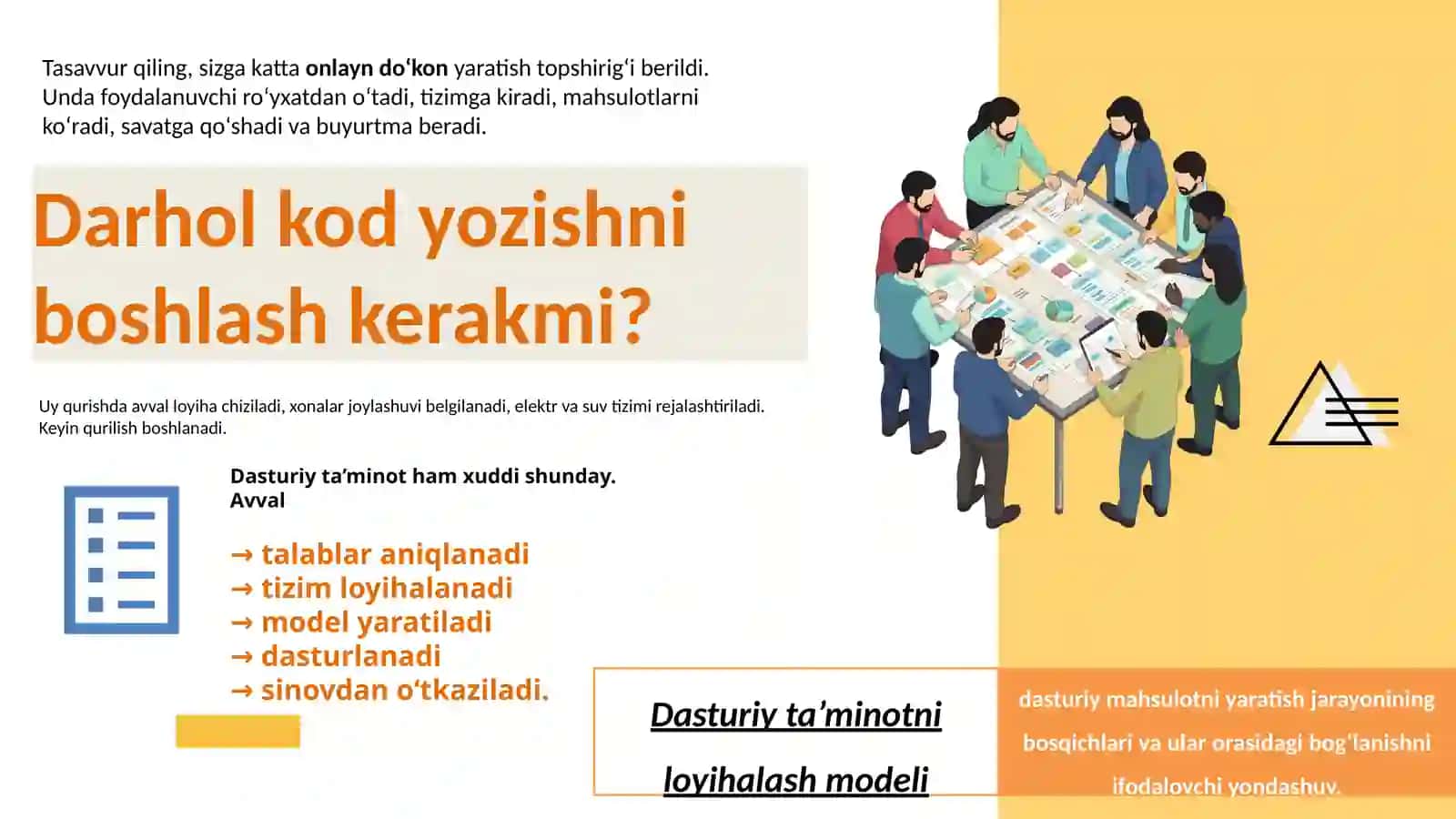 Dasturiy ta’minot tizimlarini loyihalash modellari va Vizual modellashtirish asosiy tushunchalari 4