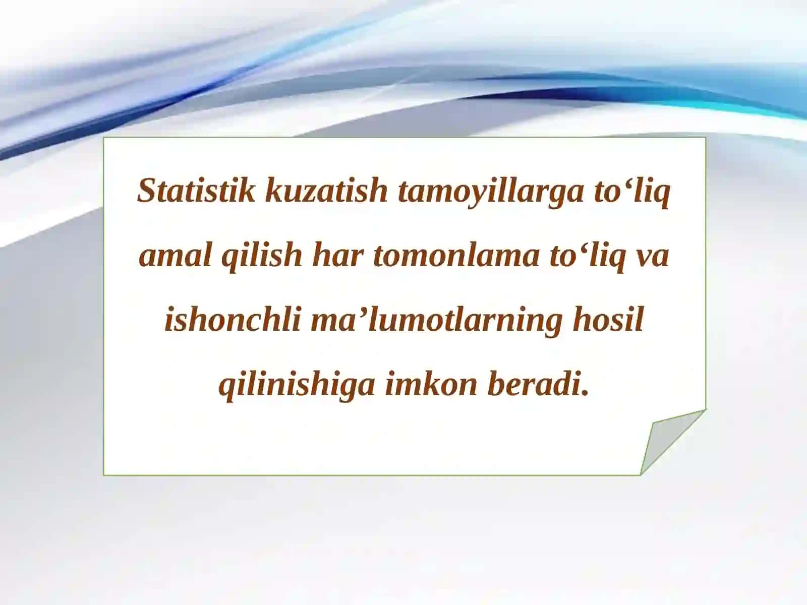 STATISTIK KUZATISH 4