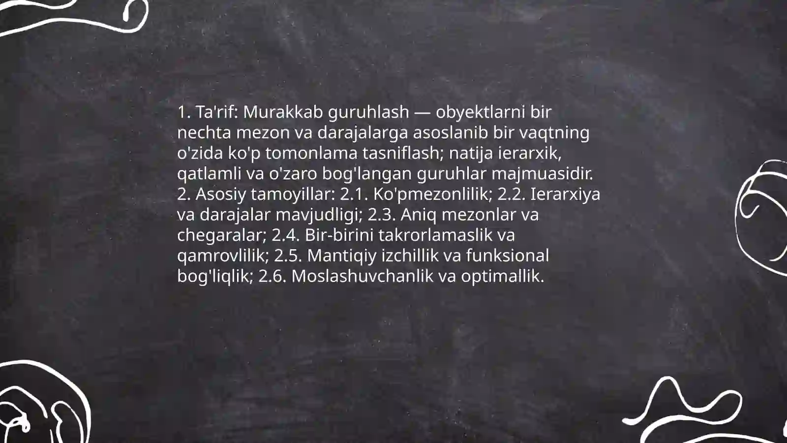 Oddiy va murakkab guruhlash 4