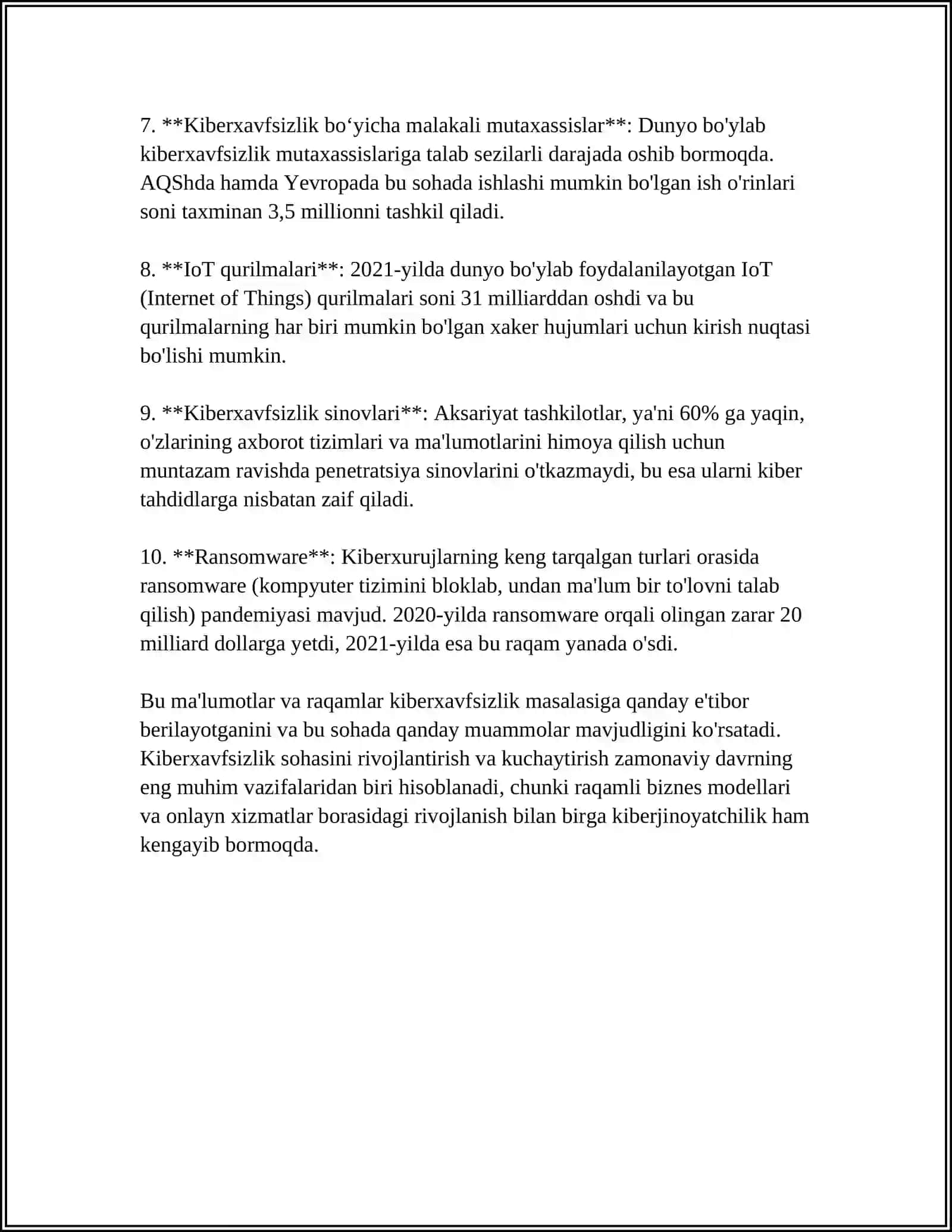 KIBR MAKON, KIBR TERORIZM, KIBR ZO'RAVONLIK TUSHUNCHALARINING MOHIYATI 4